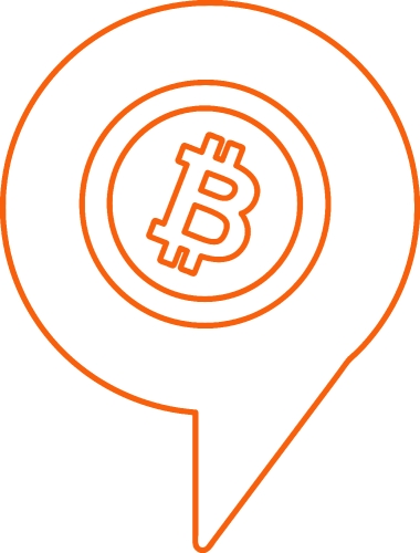 Bitcoin icon sign design