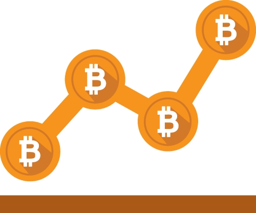 Bitcoin icon sign design