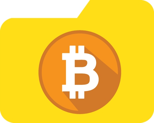 Bitcoin icon sign design