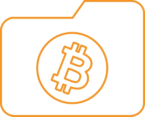 Bitcoin icon sign design