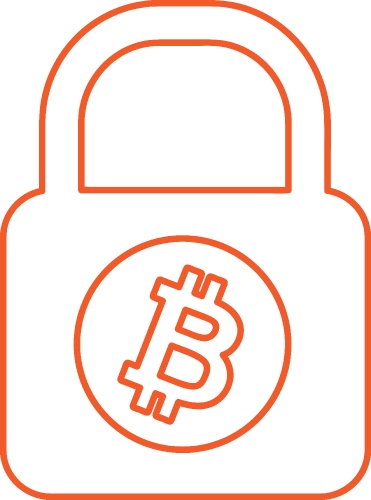 Bitcoin icon sign design