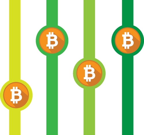 Bitcoin icon sign design