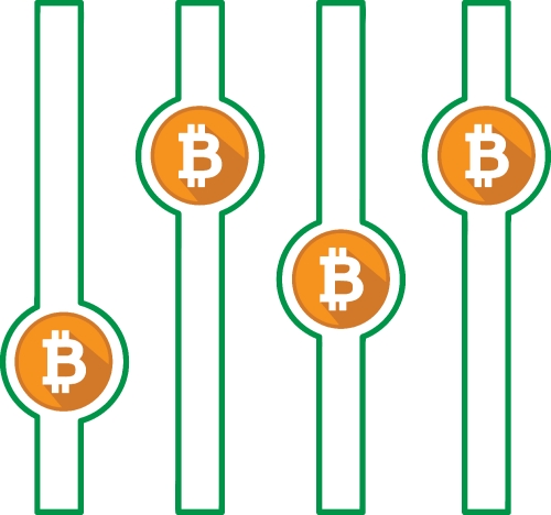 Bitcoin icon sign design