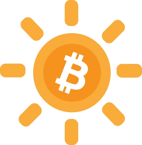 Bitcoin icon sign design