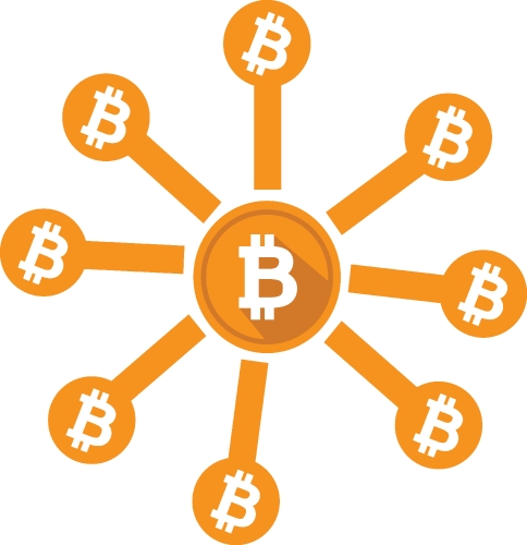 Bitcoin icon sign design