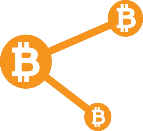 Bitcoin icon sign design