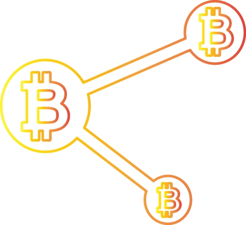 Bitcoin icon sign design