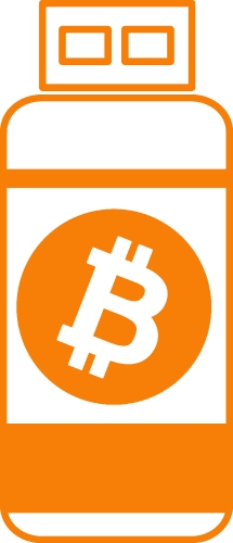 Bitcoin icon sign design