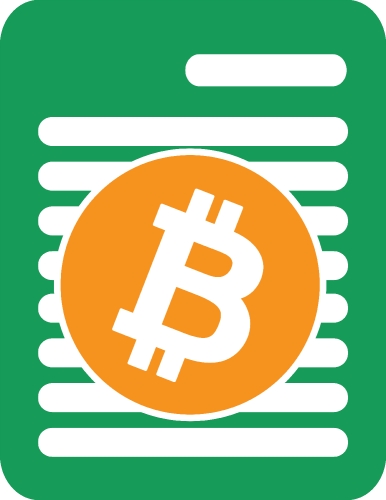 Bitcoin icon sign design