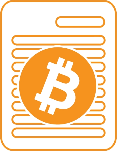 Bitcoin icon sign design