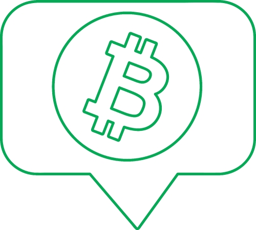 Bitcoin icon sign design