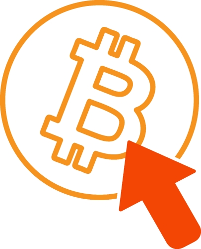 Bitcoin icon sign design