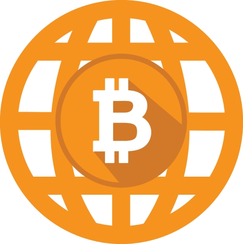 Bitcoin icon sign design