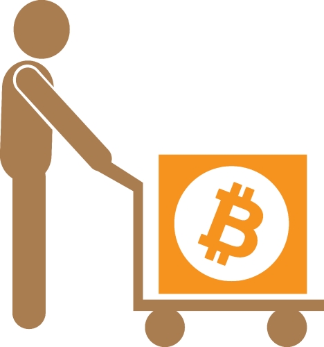 Bitcoin icon sign design