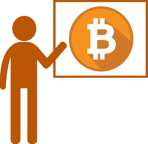 Bitcoin icon sign design