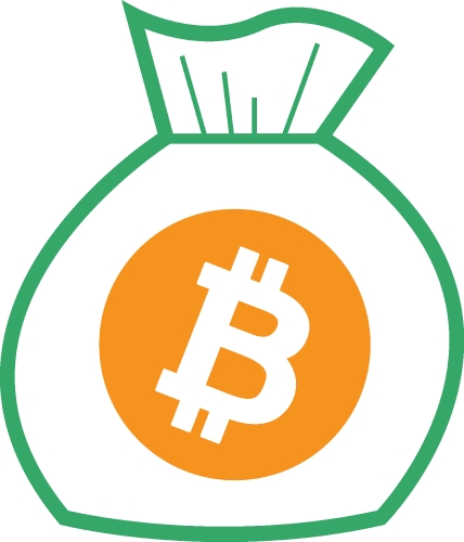 Bitcoin icon sign design