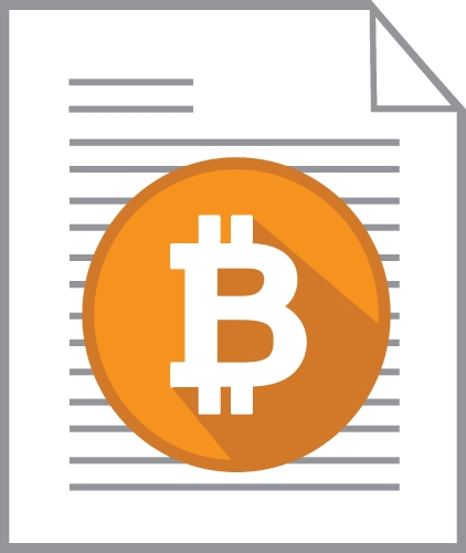 Bitcoin icon sign design