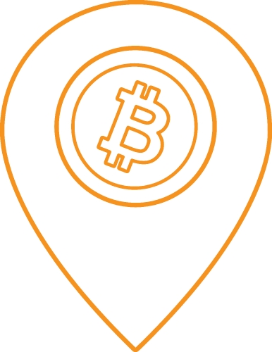 Bitcoin icon sign design