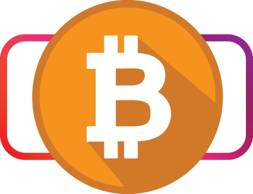 Bitcoin icon sign design