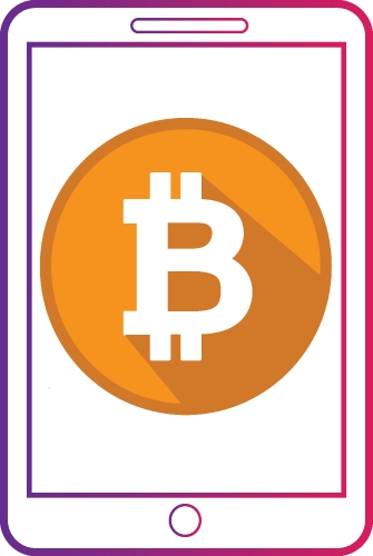 Bitcoin icon sign design