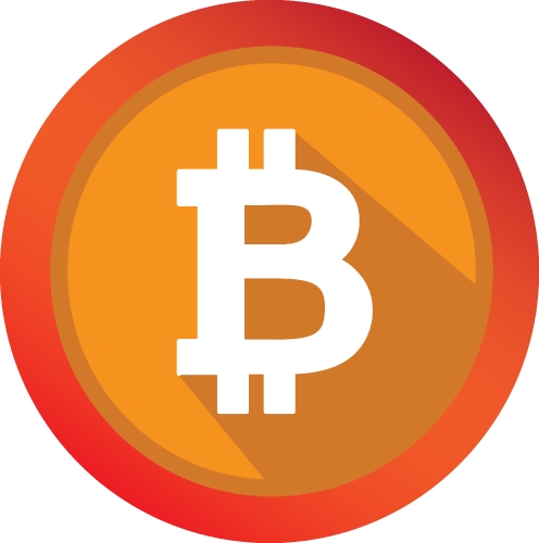 Bitcoin icon sign design