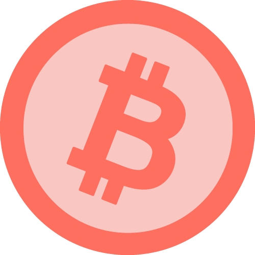 Bitcoin icon sign design