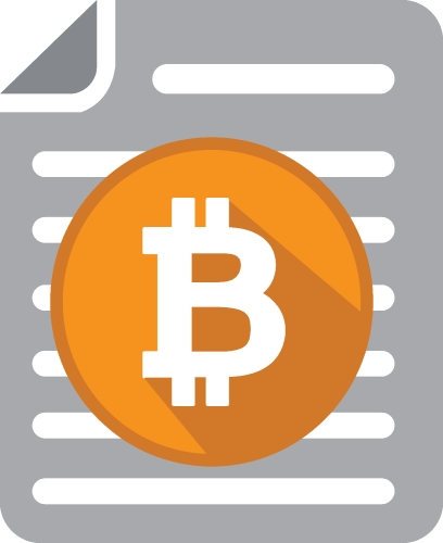 Bitcoin icon sign design