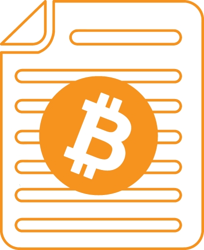 Bitcoin icon sign design