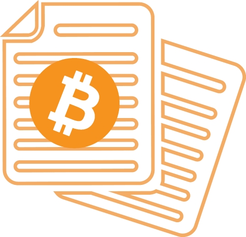 Bitcoin icon sign design