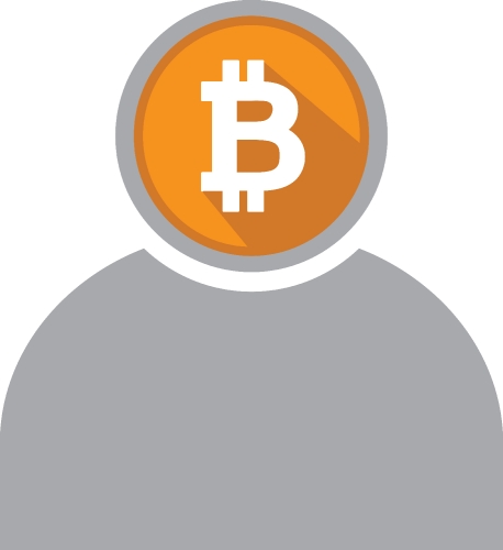 Bitcoin icon sign design