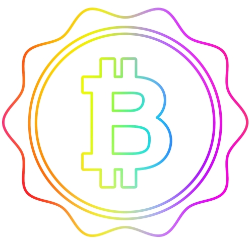 Bitcoin icon sign design