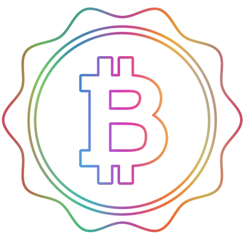 Bitcoin icon sign design