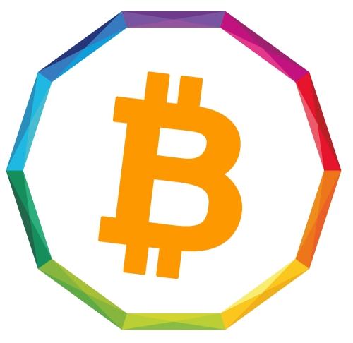 Bitcoin icon sign design