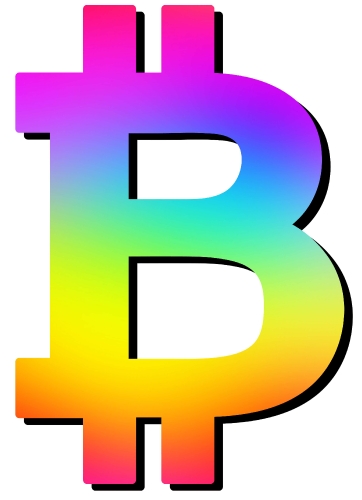 Bitcoin icon sign design