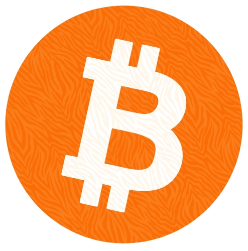 Bitcoin icon sign design