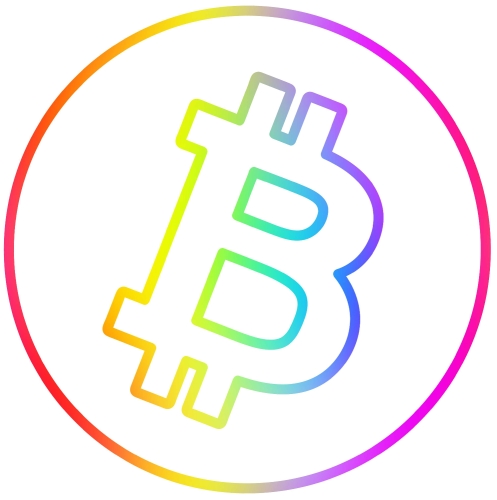 Bitcoin icon sign design