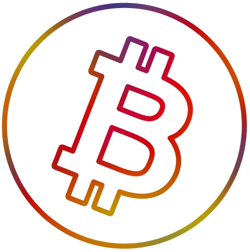 Bitcoin icon sign design