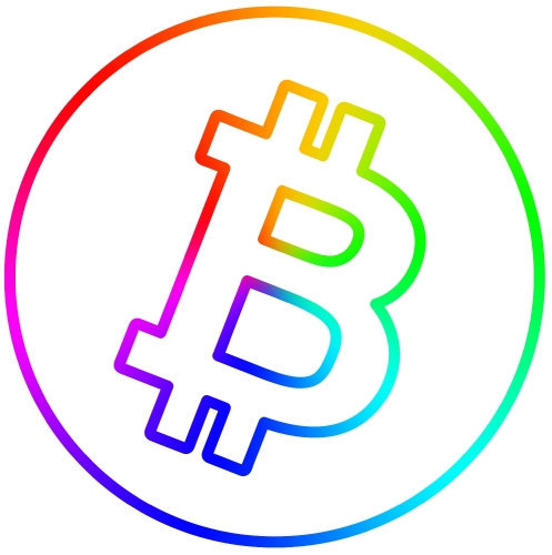 Bitcoin icon sign design