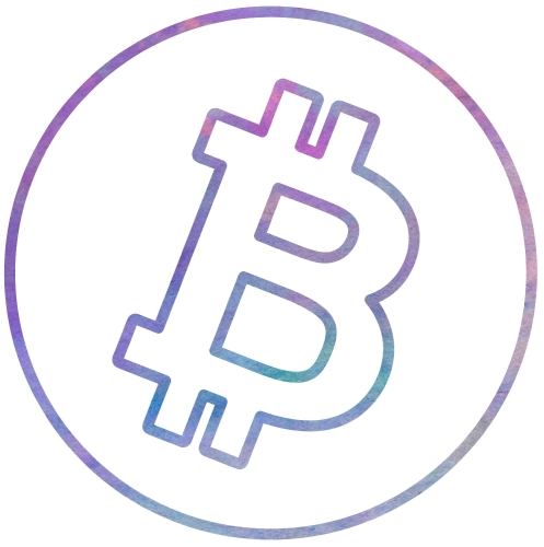 Bitcoin icon sign design