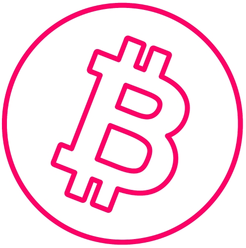 Bitcoin icon sign design