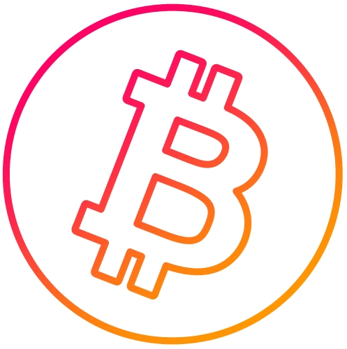 Bitcoin icon sign design