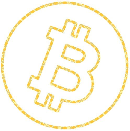 Bitcoin icon sign design