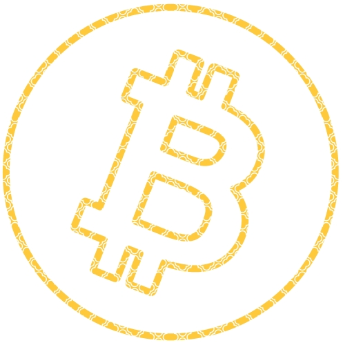 Bitcoin icon sign design