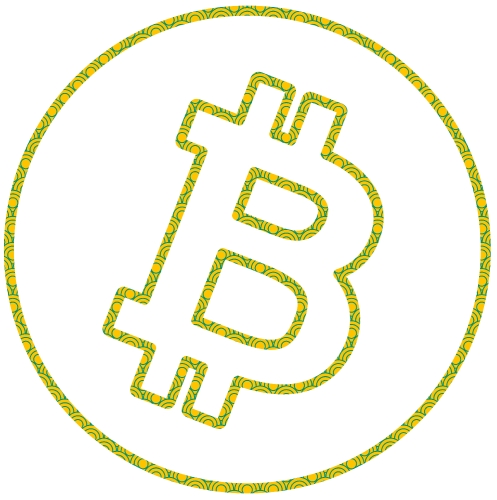 Bitcoin icon sign design