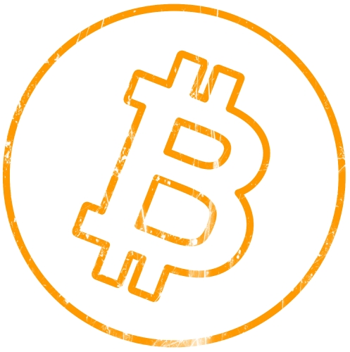 Bitcoin icon sign design