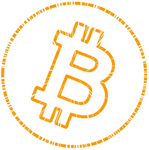 Bitcoin icon sign design