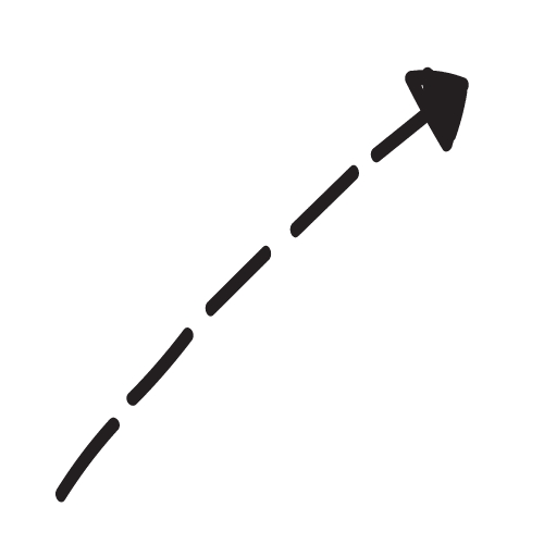 black arrow icon