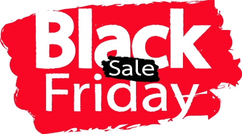 Black Friday sale sign symbol design