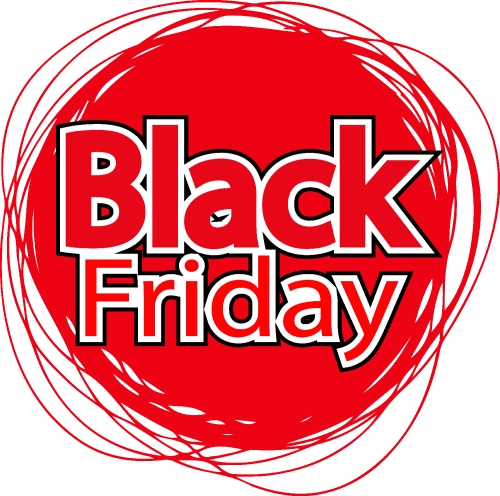 Black Friday sale sign symbol design