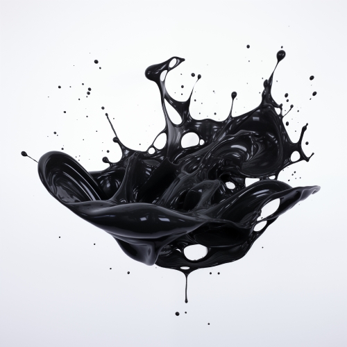 Black ink in water on white background abstract wallpaper